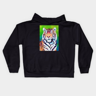 Shining Bright - Tiger Art Kids Hoodie